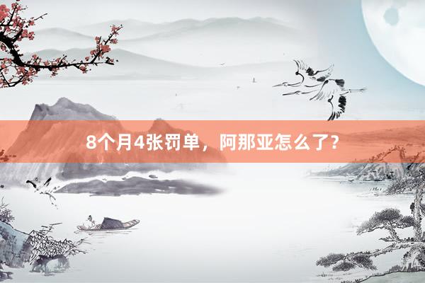 8个月4张罚单，阿那亚怎么了？