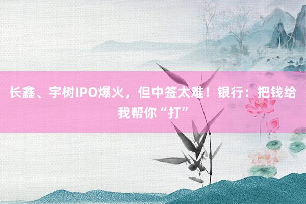 长鑫、宇树IPO爆火，但中签太难！银行：把钱给我帮你“打”