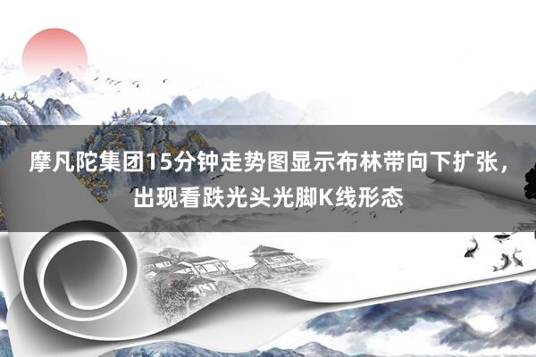 摩凡陀集团15分钟走势图显示布林带向下扩张，出现看跌光头光脚K线形态