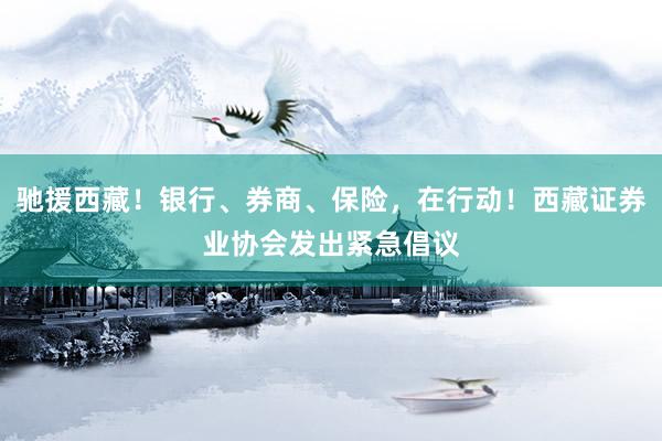 驰援西藏！银行、券商、保险，在行动！西藏证券业协会发出紧急倡议